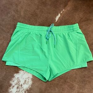 ZYIA Vibrant Green Athletic Shorts